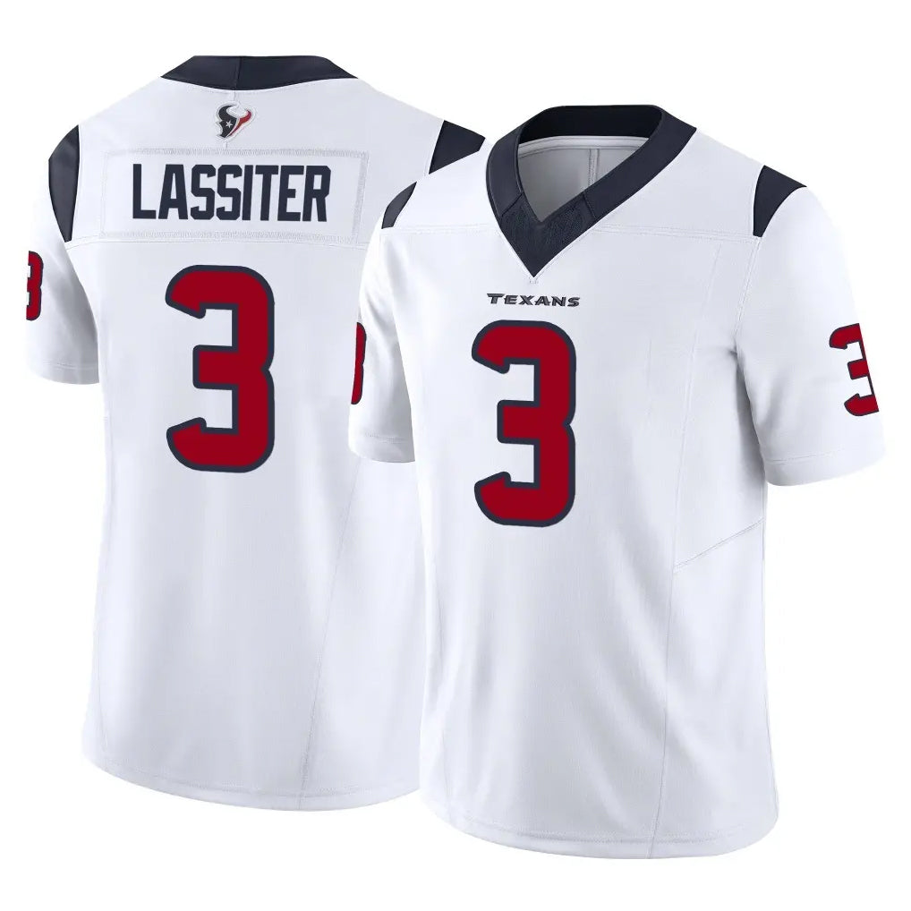 H.Texans #3 Kamari Lassiter Player White Limited Vapor F.U.S.E. Home Game Odoa Stitched Jerseys