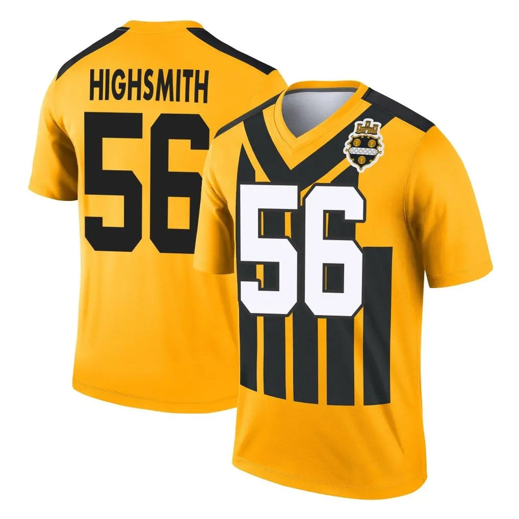 P.Steelers #56 Alex Highsmith Player Gold Legend Limited 1933 Throwback Performance Home Game Odoa Stitched Jerseys