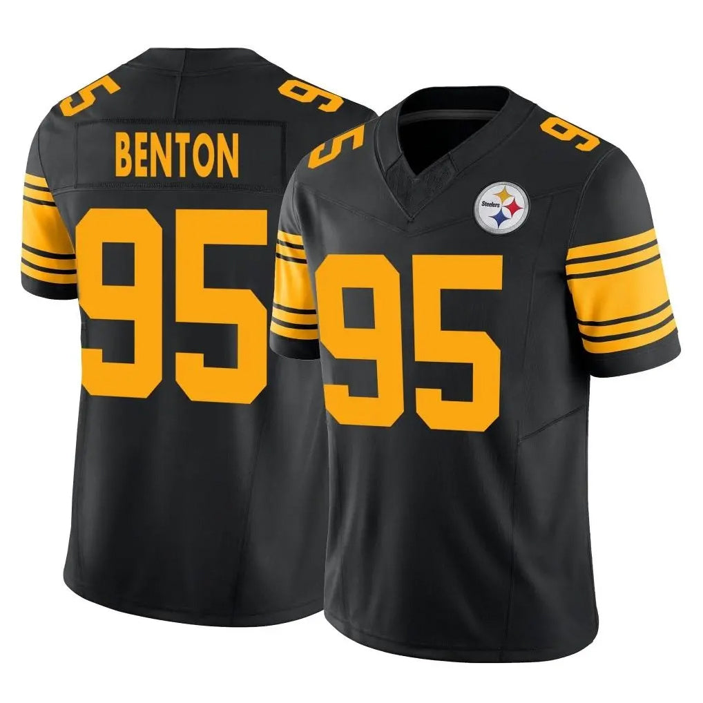 P.Steelers #95 Keeanu Benton Player Black Limited 2nd Alternate Vapor F.U.S.E. Home Game Odoa Stitched Jerseys