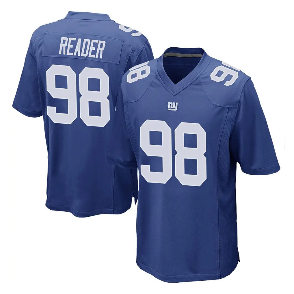 NY.Giants #98 DJ Reader Player Royal Home Game Odoa Stitched Jerseys