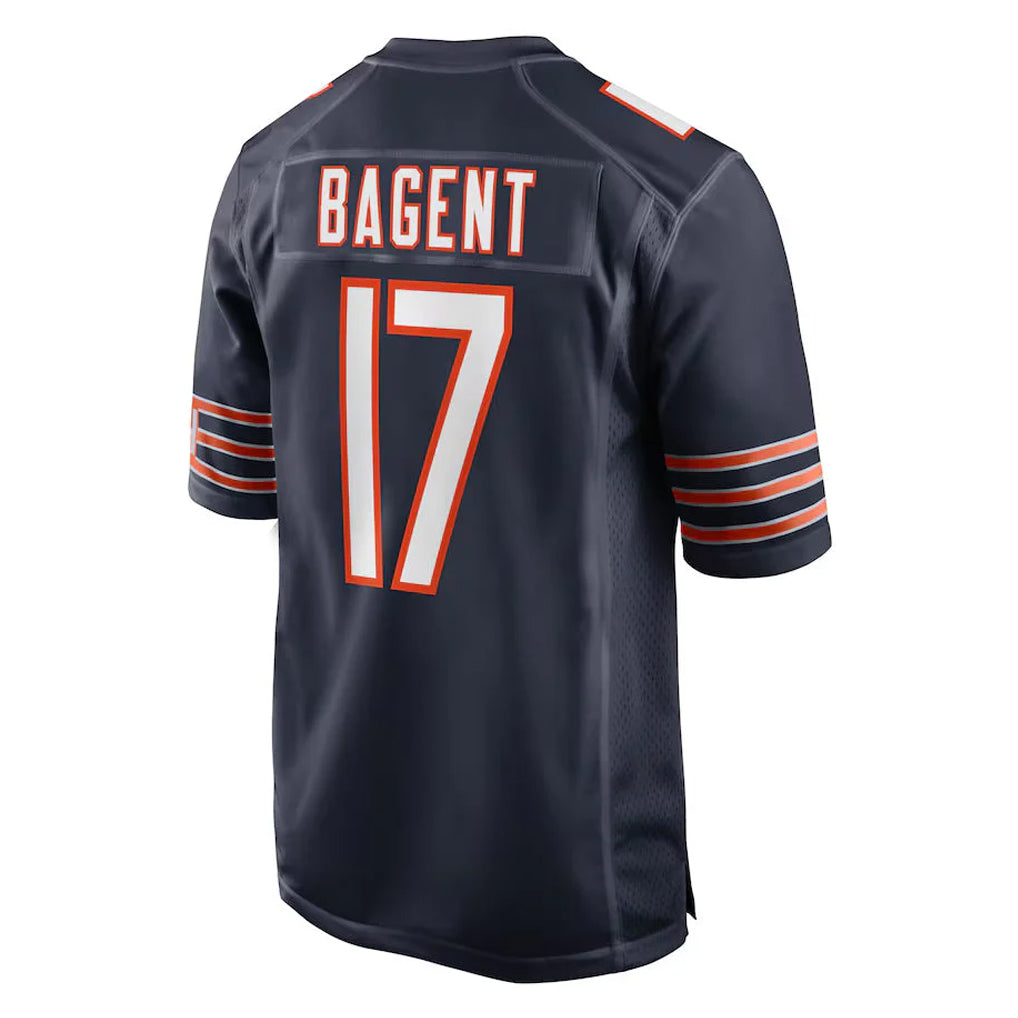 C.Bears #17 Tyson Bagent Player Navy Home Game Odoa Stitched Jerseys