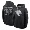 J.Jaguars #76 Ezra Cleveland Player 2026 Black Logo Pullover Hoodies Limited Game Odoa Stitched Jerseys