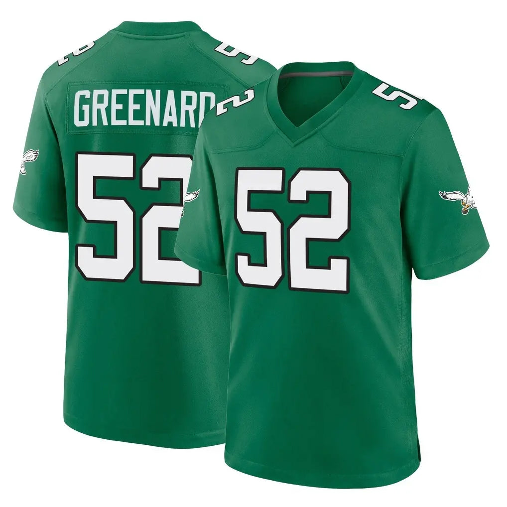 P.Eagles #52 Jonathan Greenard Player Green Kelly Alternate Home Game Odoa Stitched Jerseys