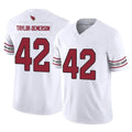 A.Cardinals #42 Dadrion Taylor-Demerson Player White Vapor F.U.S.E. Limited Home Game Odoa Stitched Jerseys