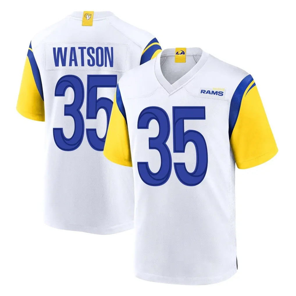 LA.Rams #35 Jaylen Watson Player White Home Game Odoa Stitched Jerseys
