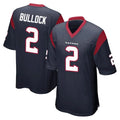 H.Texans #2 Calen Bullock Player Navy Home Game Odoa Stitched Jerseys