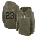 NO.Saints #23 Julian Blackmon Player Olive Salute to Service Pullover Hoodies Limited Odoa Stitched Jerseys