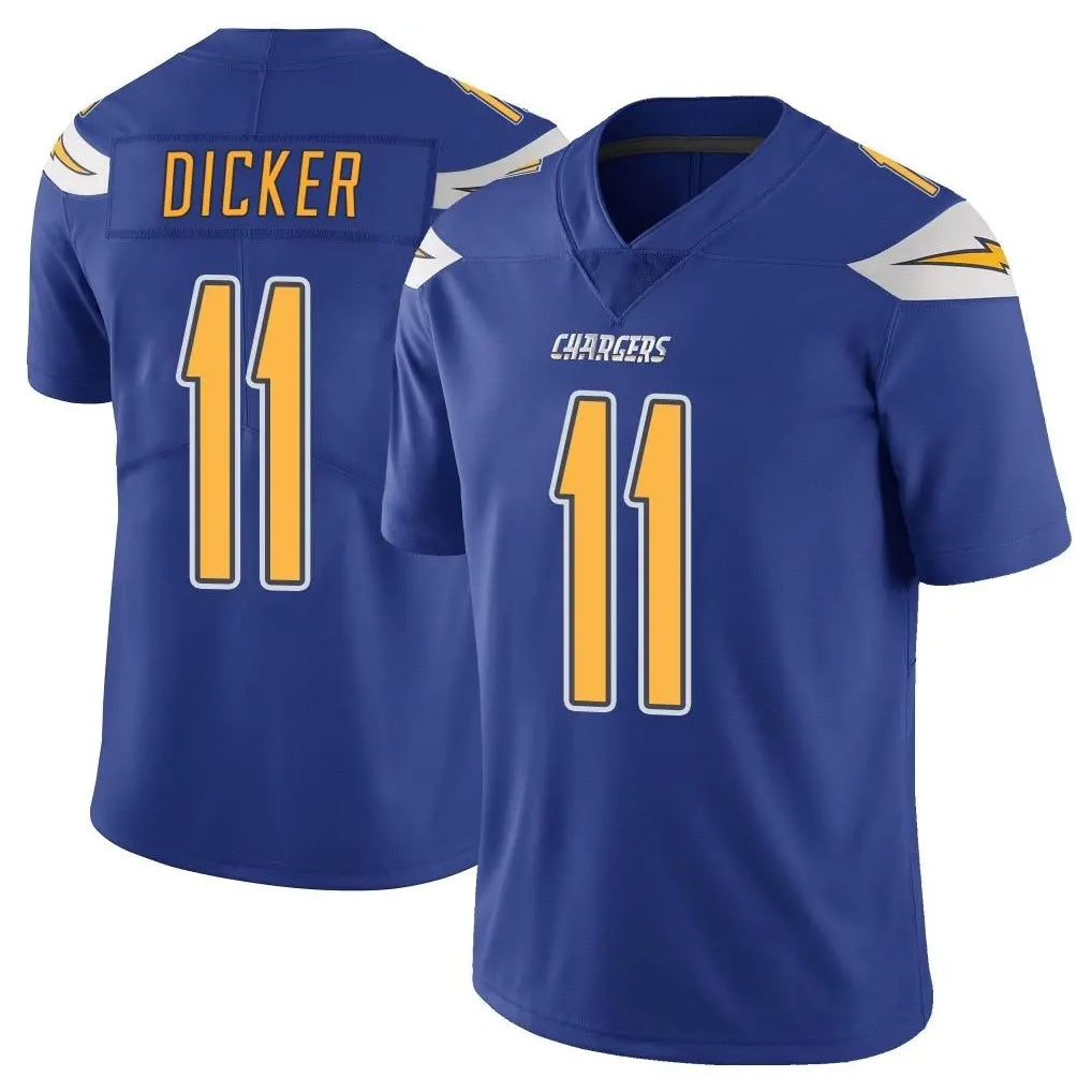LA.Chargers #11 Cameron Dicker Player Royal Limited Color Rush Vapor Untouchable Home Game Odoa Stitched Jerseys