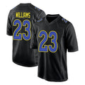LA.Rams #23 Kyren Williams Player Black Fashion Limited Home Game Odoa Stitched Jerseys