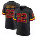 W.Commanders #22 Jacory Croskey-Merritt Player Black Limited Home Game Odoa Stitched Jerseys