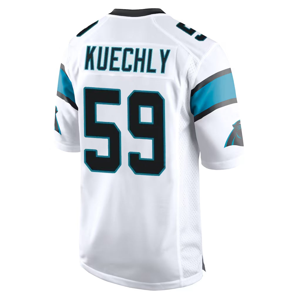 C.Panthers #59 Luke Kuechly Player White Game Odoa Stitched Jerseys