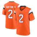 D.Broncos #2 Pat Surtain II Cooper Player Orange Home Game Odoa Stitched Jerseys