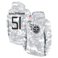 T.Titans #51 Austin Schlottmann Player Camo Arctic Salute to Service Pullover Hoodies Home Game Odoa Stitched Jerseys