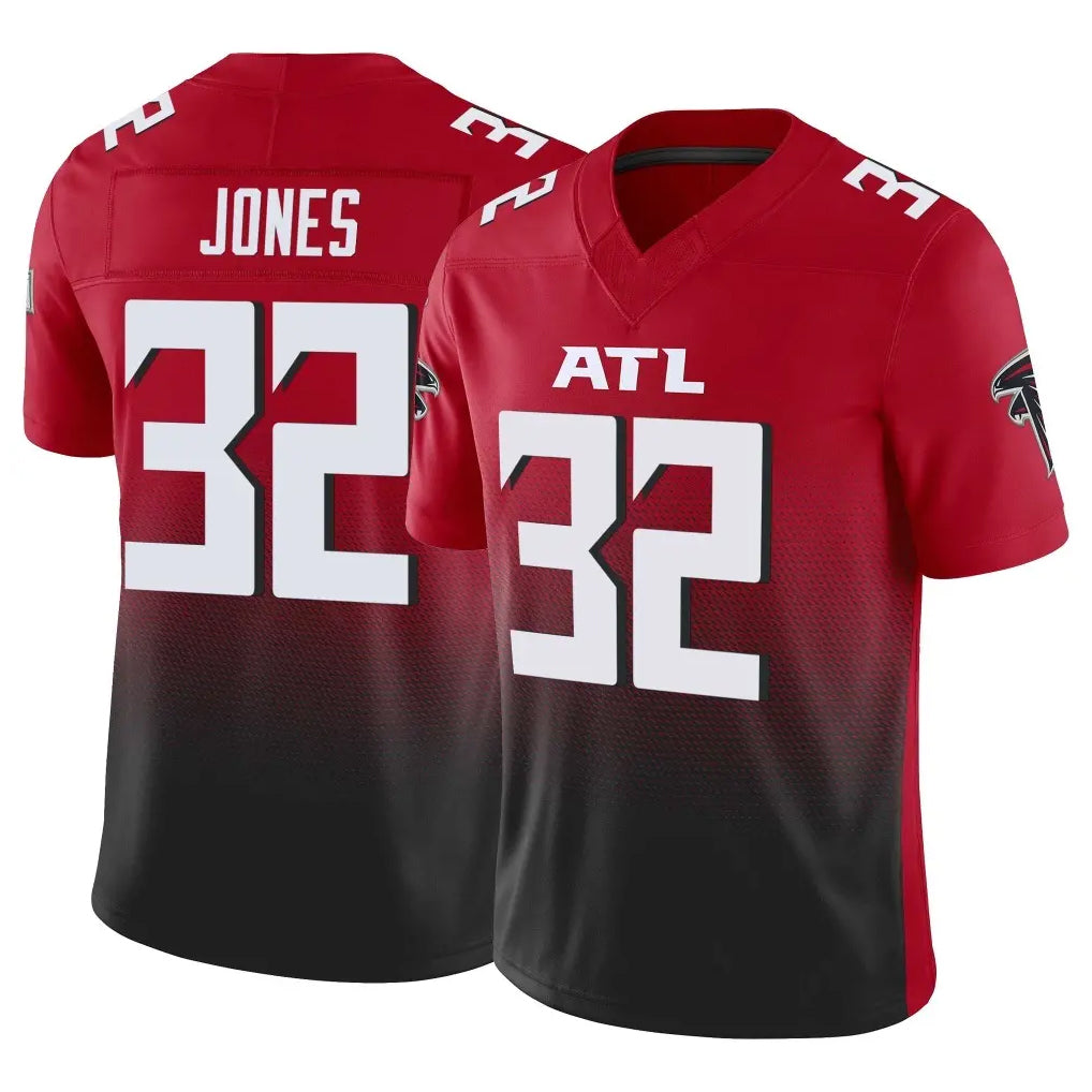 A.Falcons #32 Cash Jones Player Red Vapor F.U.S.E. Limited Home Game Odoa Stitched Jerseys