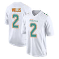 M.Dolphins #2 Malik Willis Player White Fashion Home Game Odoa Stitched Jerseys