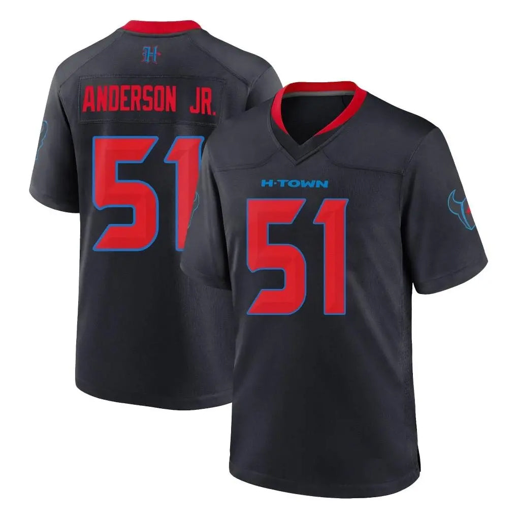 H.Texans #51 Will Anderson Jr. Player Navy 2nd Alternate Home Game Odoa Stitched Jerseys
