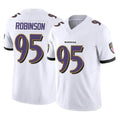 B.Ravens #95 Tavius Robinson Player White Vapor F.U.S.E. Limited Home Game Odoa Stitched Jerseys