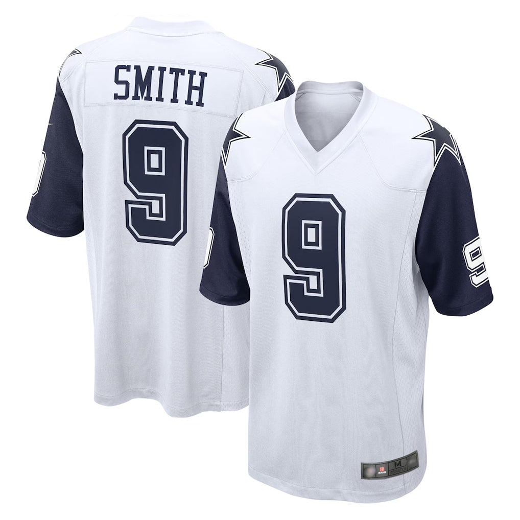 D.Cowboys #9 KaVontae Turpin Player White-Navy Home Game Odoa Stitched Jerseys