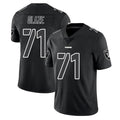 LV.Raiders #71 DJ Glaze Player Black Limited Black Impact Home Game Odoa Stitched Jerseys