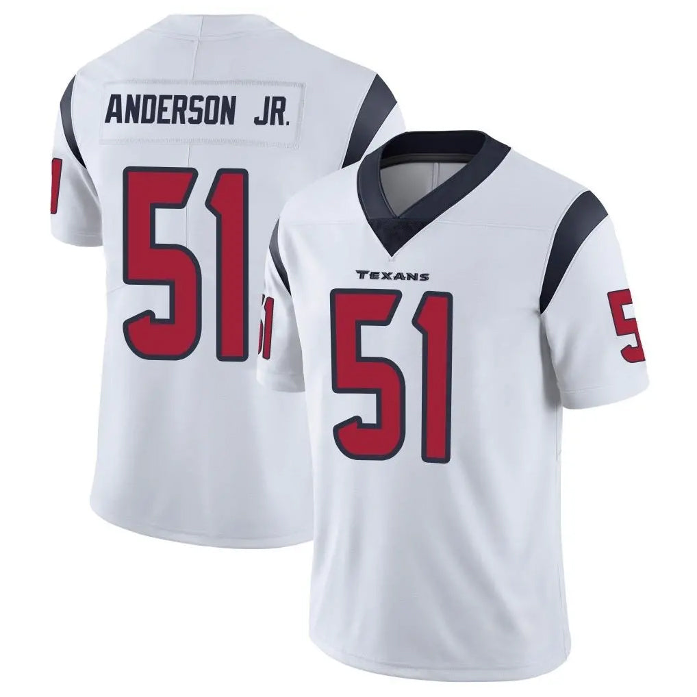 H.Texans #51 Will Anderson Jr. Player White Limited Vapor Untouchable Home Game Odoa Stitched Jerseys