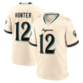 J.Jaguars #12 Travis Hunter Player Natural 2026 Rivalries Collection Game Odoa Stitched Jerseys