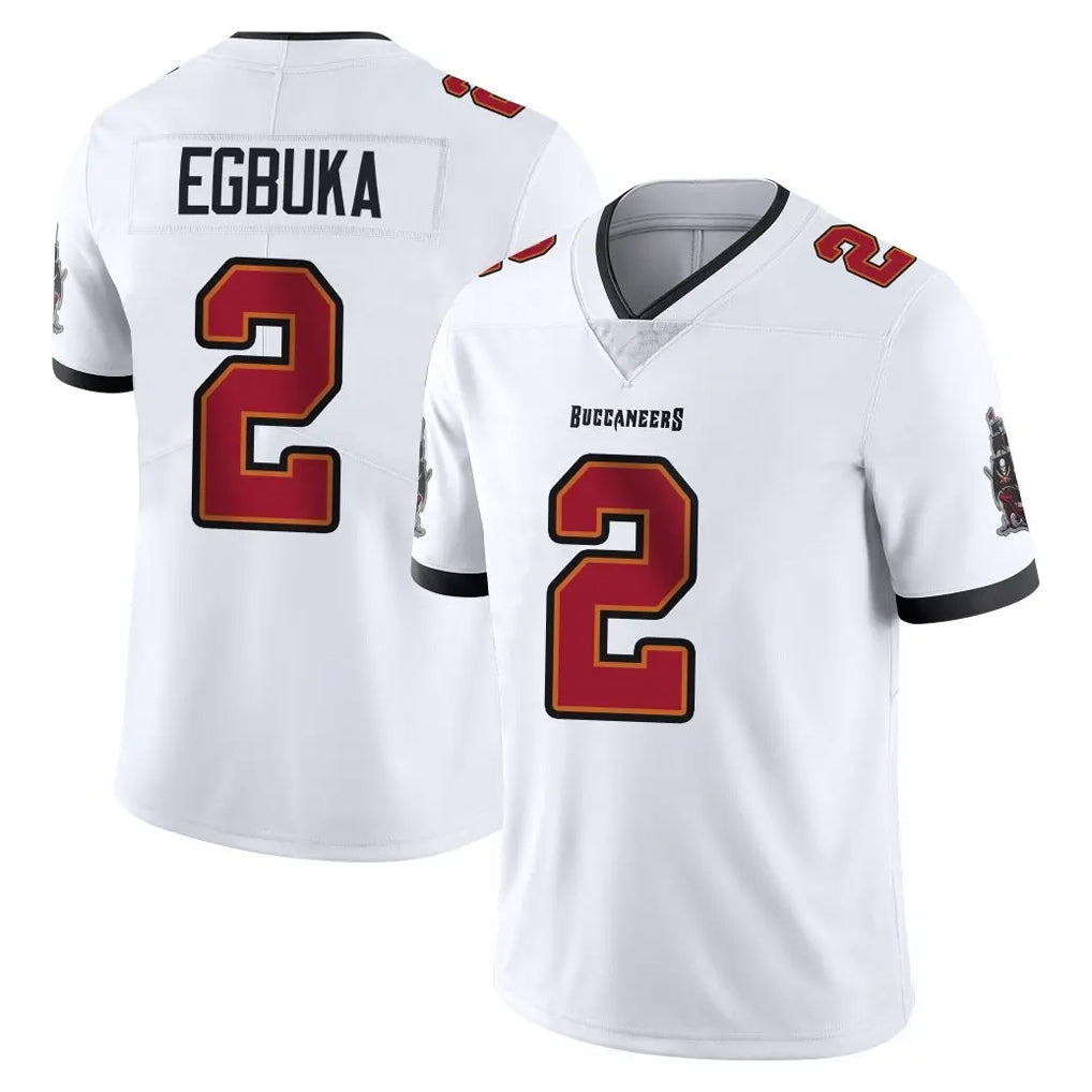 TB.Buccaneers #2 Emeka Egbuka Player White Limited Vapor Untouchable Home Game Odoa Stitched Jerseys