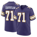 M.Vikings #71 Christian Darrisaw Player Purple Classic Home Game Odoa Stitched Jerseys