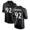 B.Ravens #92 Nnamdi Madubuike Player Black Alternate Home Game Odoa Stitched Jerseys