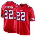 B.Bills #22 Ray Davis Player Red Home Game Odoa Stitched Jerseys