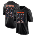 C.Bears #29 Tyrique Stevenson Player Carbon Black Fashion Game Odoa Stitched Jerseys