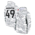 D.Broncos #49 Alex Singleton Player Arctic Camo Salute to Service Hoodies Limited Game Odoa Stitched Jerseys