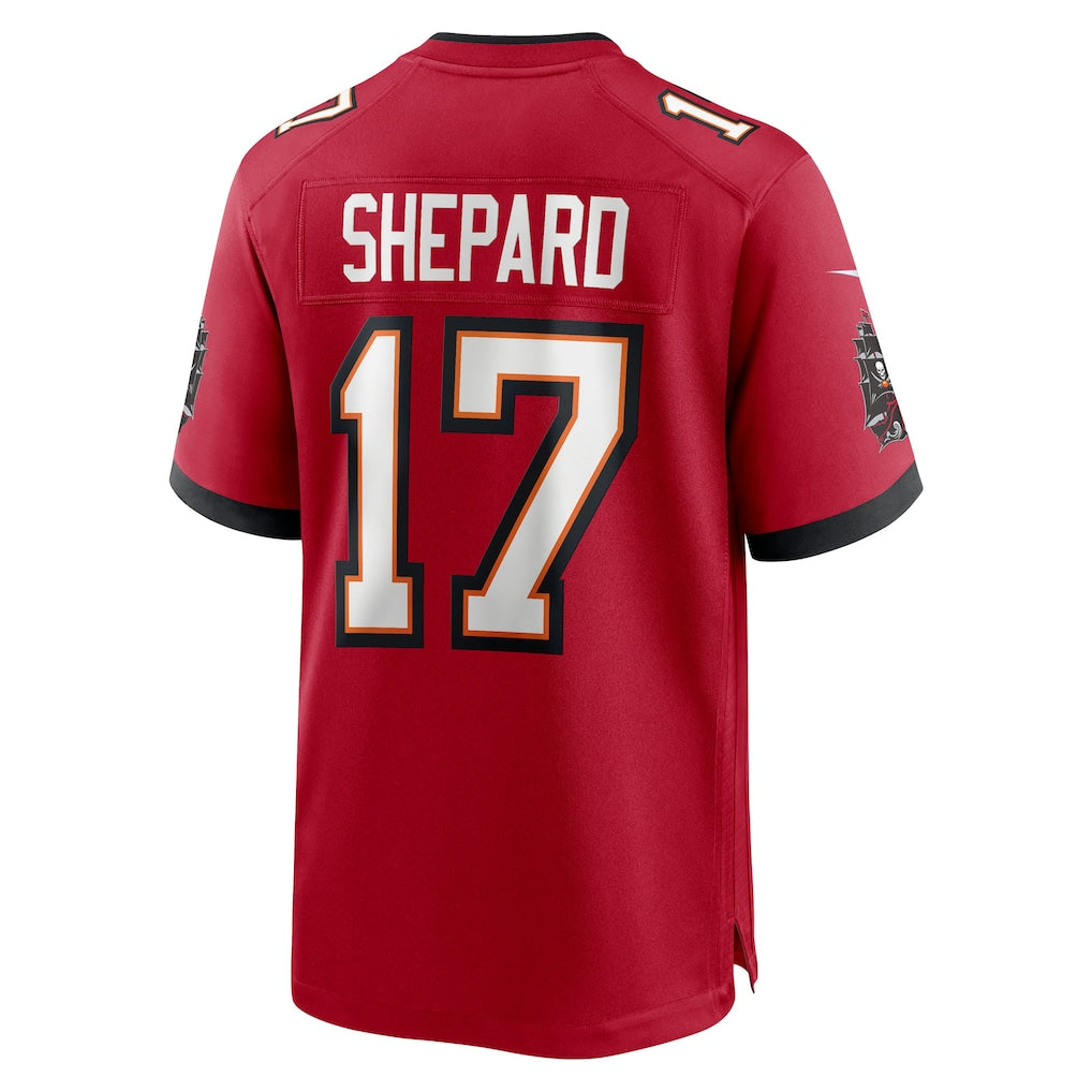 Odoa TB.Buccaneers #17 Sterling Shepard Red Team Game Jersey