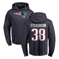 NE.Patriots #38 Rhamondre Stevenson Player Navy LOGO Pullover Hoodies Home Game Odoa Stitched Jerseys
