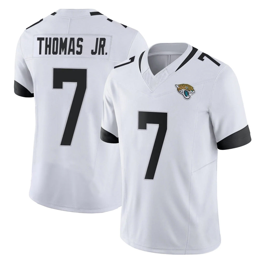J.Jaguars #7 Brian Thomas Jr. Player White Vapor F.U.S.E. Limited Home Game Odoa Stitched Jerseys