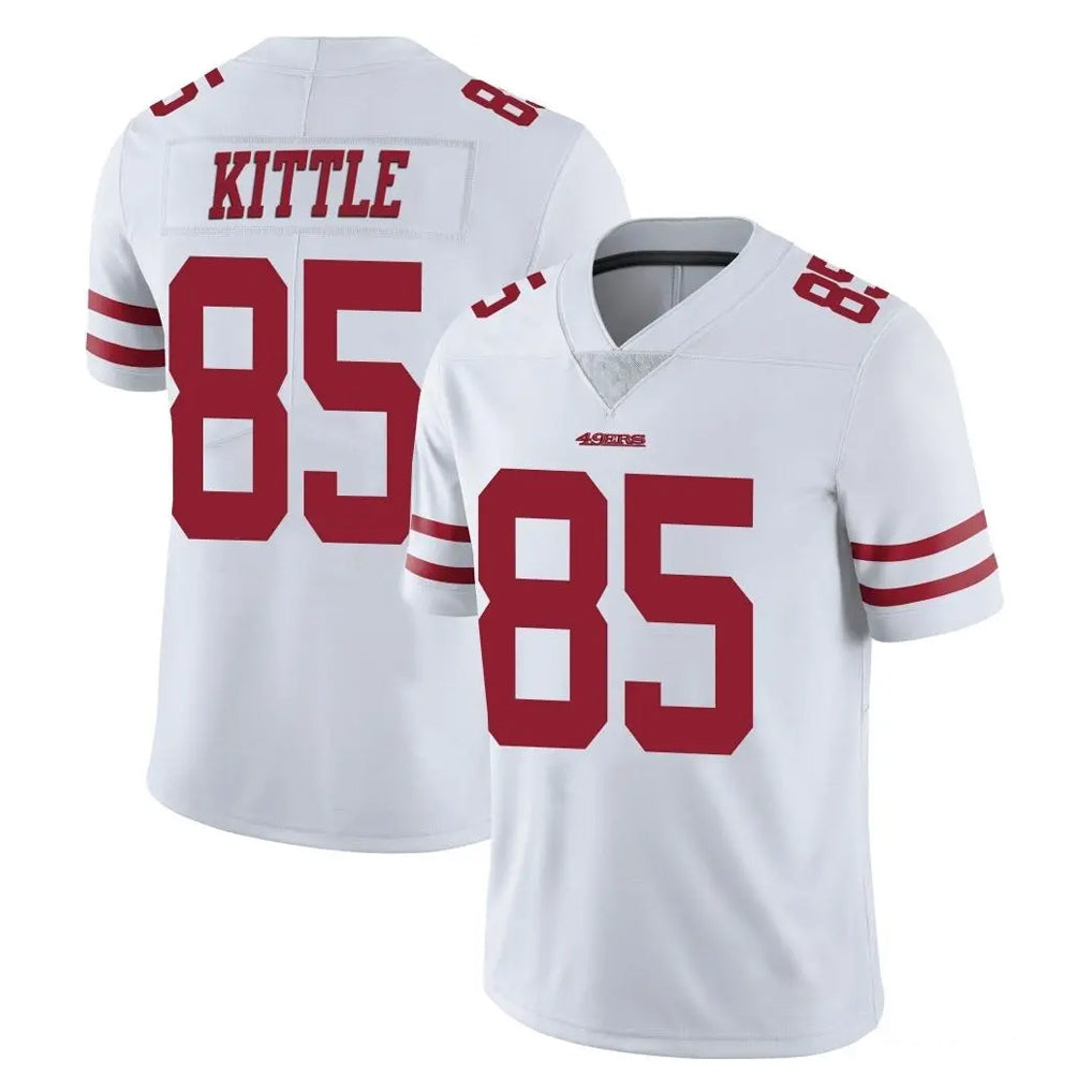 SF.49ers #85 George Kittle Player White Limited Vapor Untouchable Home Game Odoa Stitched Jerseys