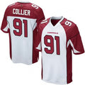 A.Cardinals #91 L.J. Collier Player White Game Odoa Stitched Jerseys