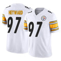 P.Steelers #97 Cameron Heyward Player White Limited Vapor F.U.S.E. Home Game Odoa Stitched Jerseys