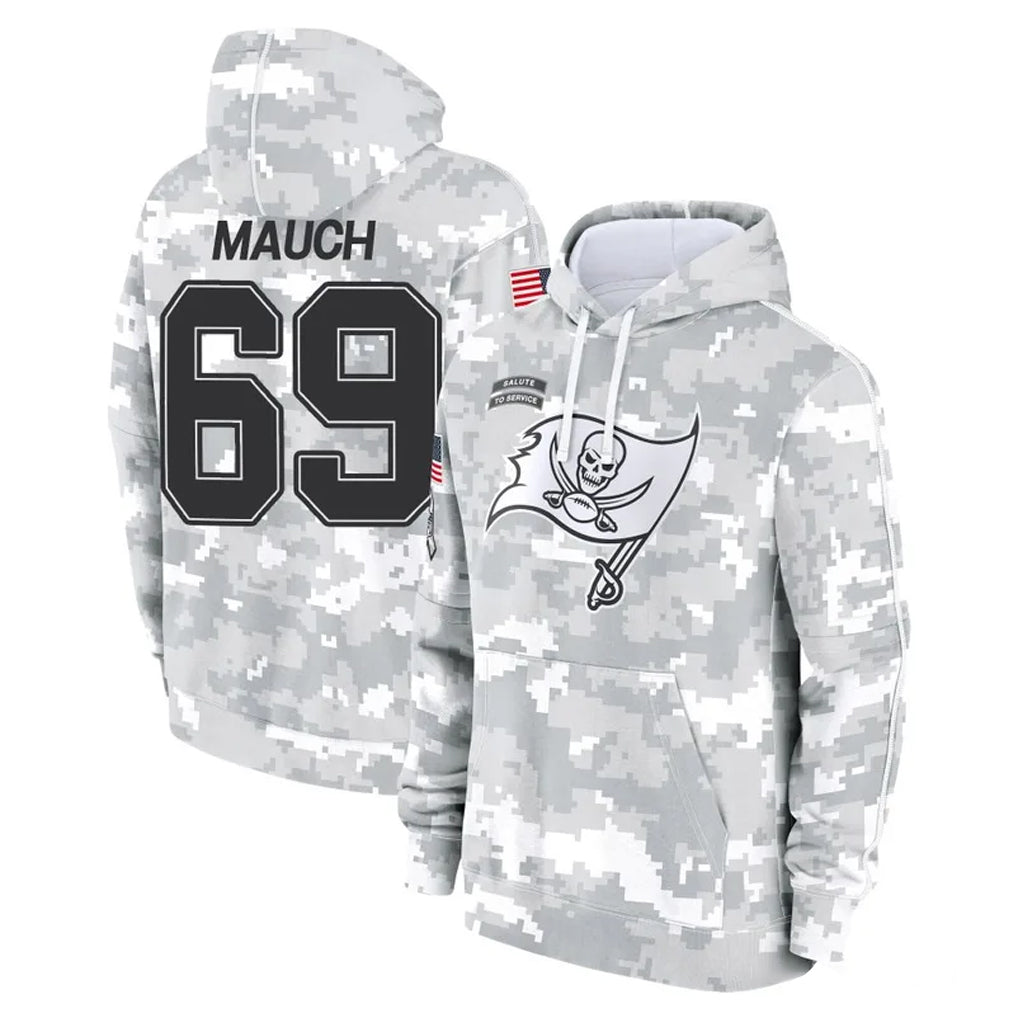 TB.Buccaneers #69 Cody Mauch Player Arctic Camo Limited Salute to Service Pullover Hoodies Game Odoa Stitched Jerseys