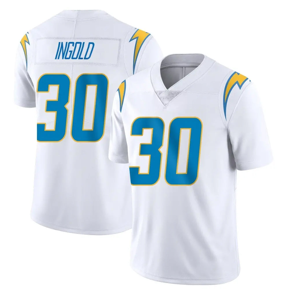 LA.Chargers #30 Alec Ingold Player White Limited Vapor Untouchable Home Game Odoa Stitched Jerseys