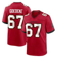 TB.Buccaneers #67 Luke Goedeke Player Red Home Game Odoa Stitched Jerseys