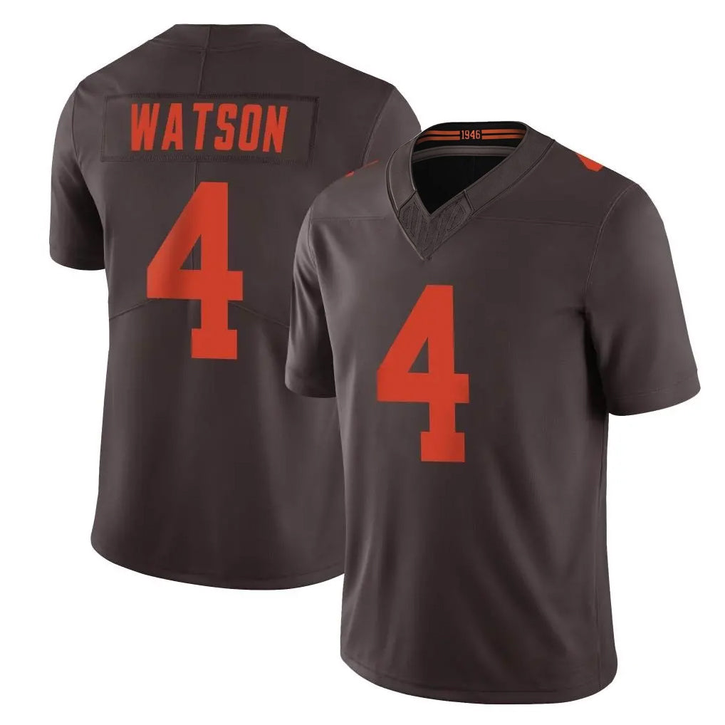C.Browns #4 Deshaun Watson Player Brown Limited Vapor F.U.S.E. Alternate Game Odoa Stitched Jerseys