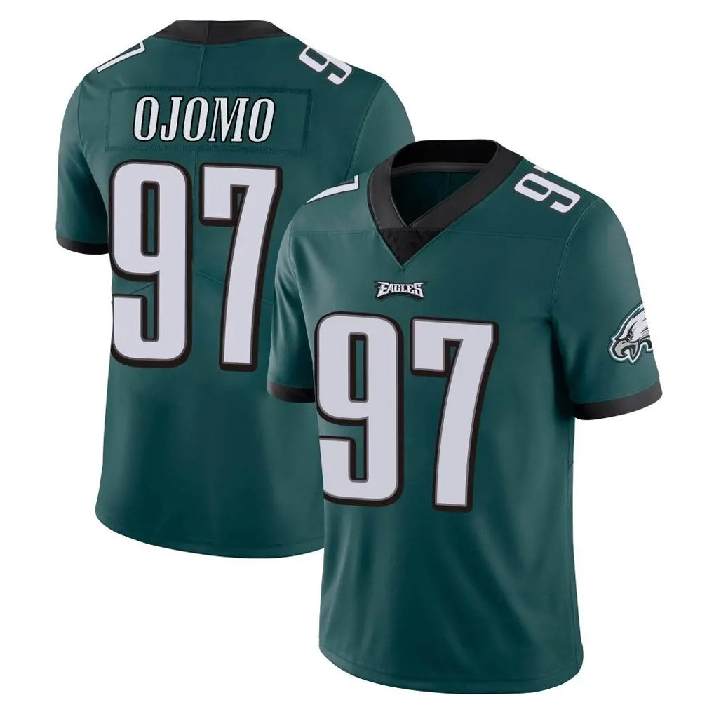 P.Eagles #97 Moro Ojomo Player Team Color Green Vapor Untouchable Home Game Odoa Stitched Jerseys