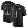 Odoa P.Eagles #1 Jalen Hurts Player Black Limited 2026 Salute to Service Home Game Stitched Jerseys