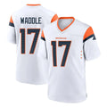 D.Broncos #17 Jaylen Waddle Player White Home Game Odoa Stitched Jerseys