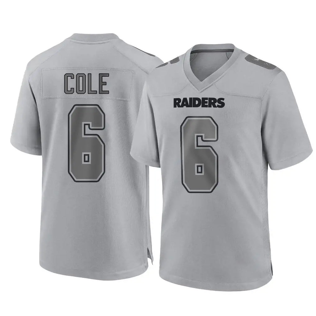 LV.Raiders #6 A.J. Cole Player Gray Atmosphere Fashion Limited Game Odoa Stitched Jerseys