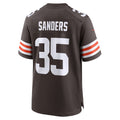 Odoa C.Browns #35 Raheim Sanders Brown Team Game Jersey