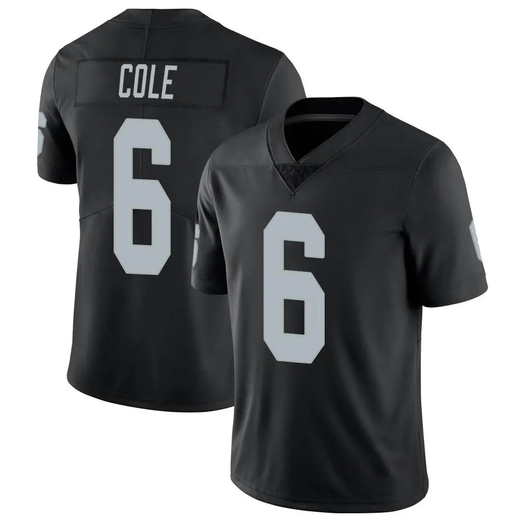 LV.Raiders #6 A.J. Cole Player Black Limited Vapor Untouchable Home Game Odoa Stitched Jerseys