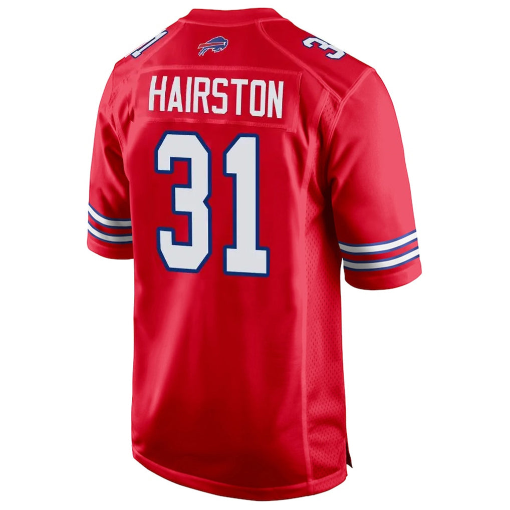 B.Bills #31 Maxwell Hairston Player Red Home Game Odoa Stitched Jerseys