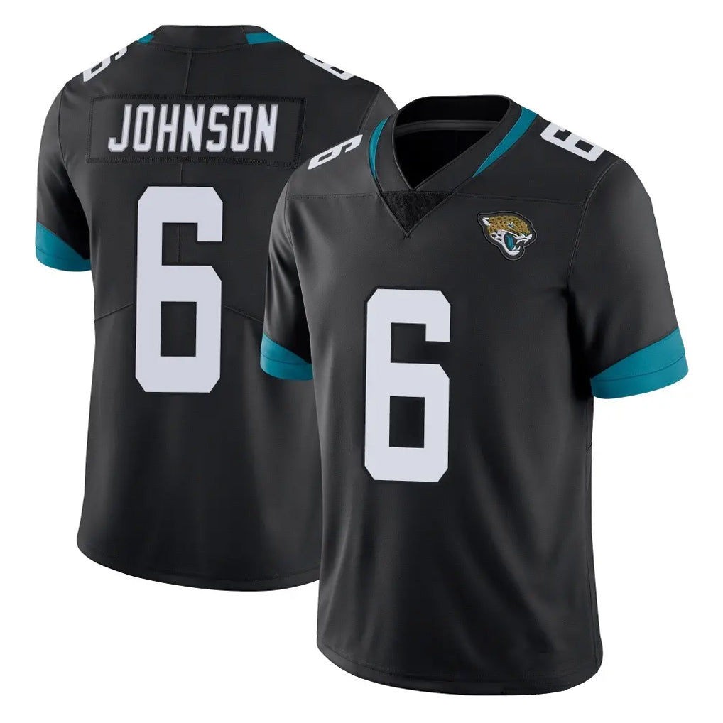 J.Jaguars #6 Antonio Johnson Player Black Vapor Untouchable Limited Home Game Odoa Stitched Jerseys
