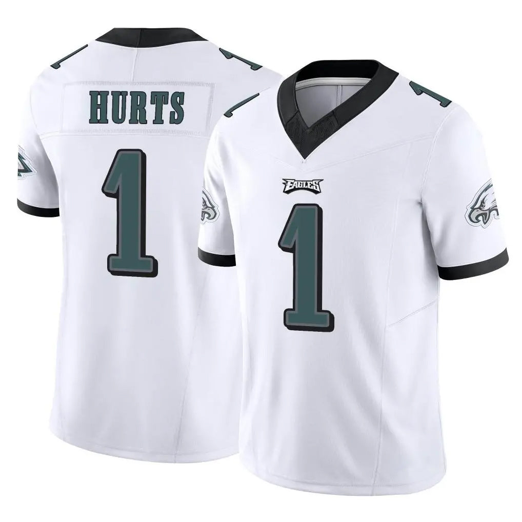 P.Eagles #1 Jalen Hurts Player White Limited Vapor F.U.S.E. Home Game Odoa Stitched Jerseys